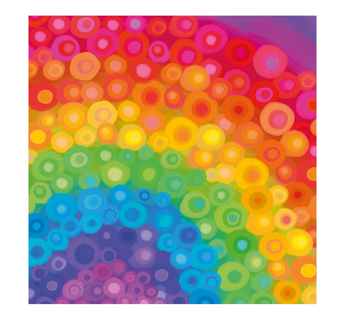 Serviette 'Rainbow Art' - 20 Stück