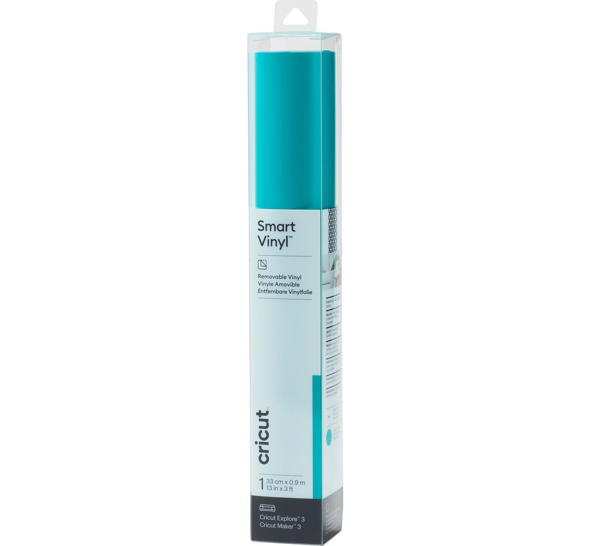 Cricut Selbstklebende Vinylfolie 'Smart Vinyl - Removable', 33 x 90 cm - Aqua