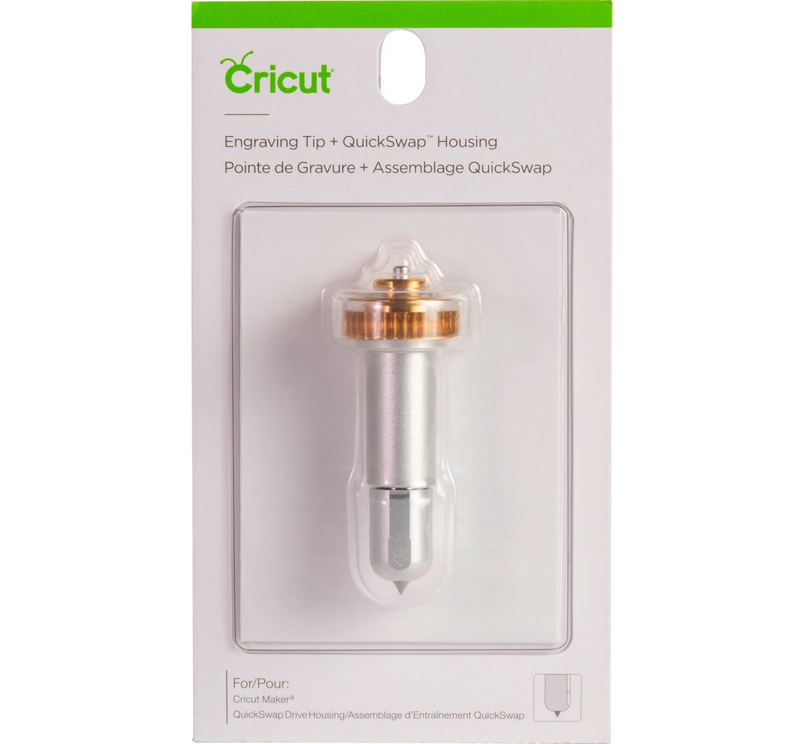 Cricut Werkzeug 'Quickswap Tool - Engraving Tip', Gravurspitze - mit Klingengehäuse/Halter