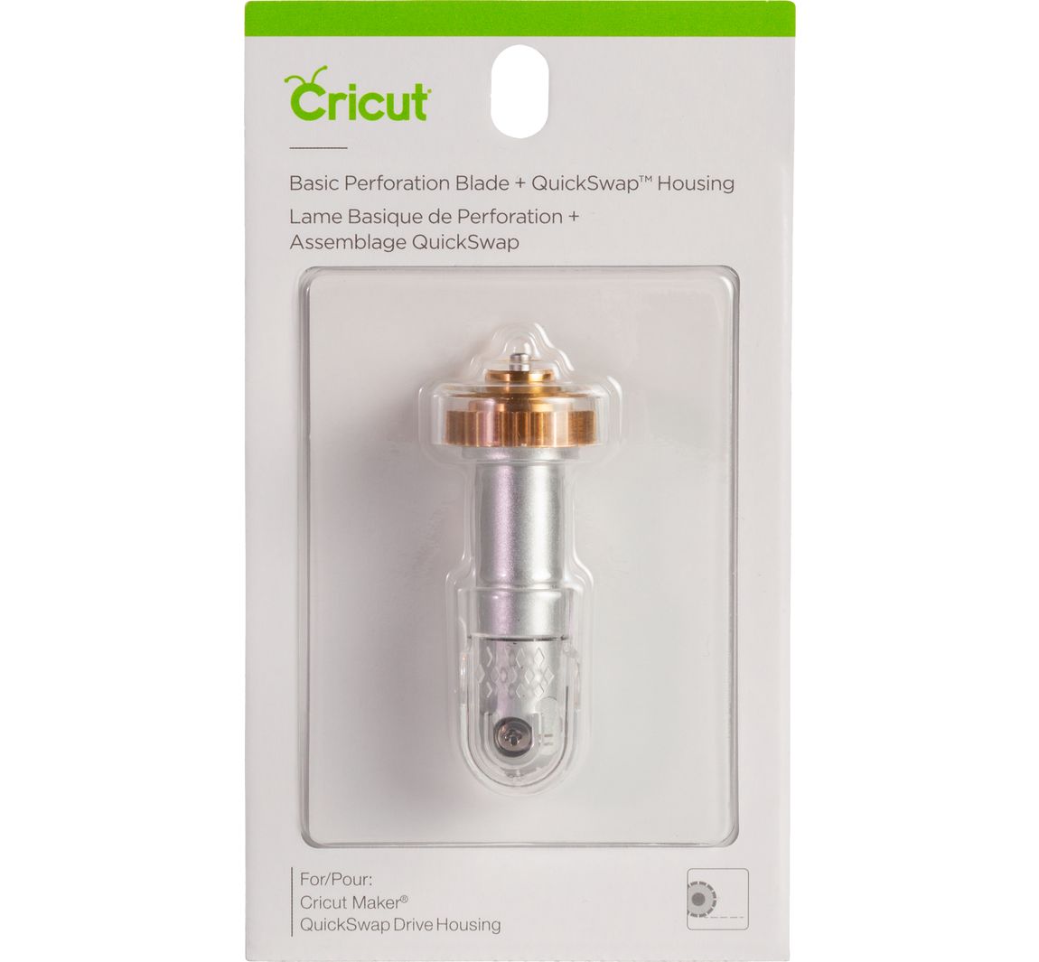 Cricut Werkzeug 'Quickswap Tool - Perforation Blade Tip', Perforationsspitze - mit Klingengehäuse/Halter