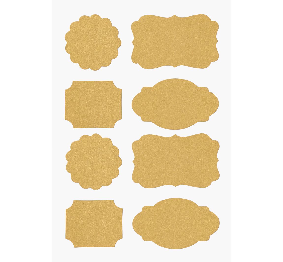 Papier Sticker 'Etiketten' - Gold