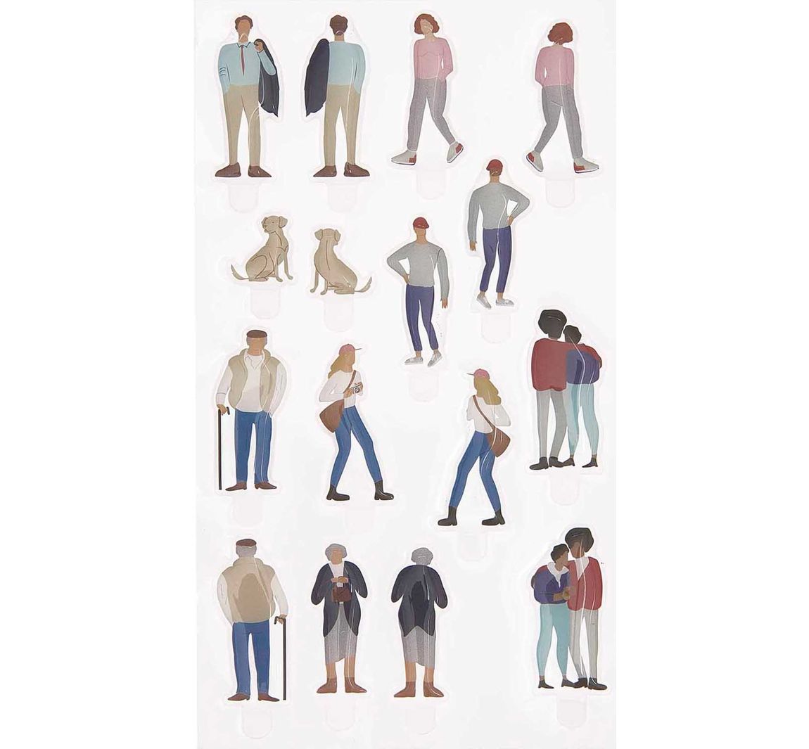 Rico Design Gel Sticker 'FIGURICO' - Spaziergang