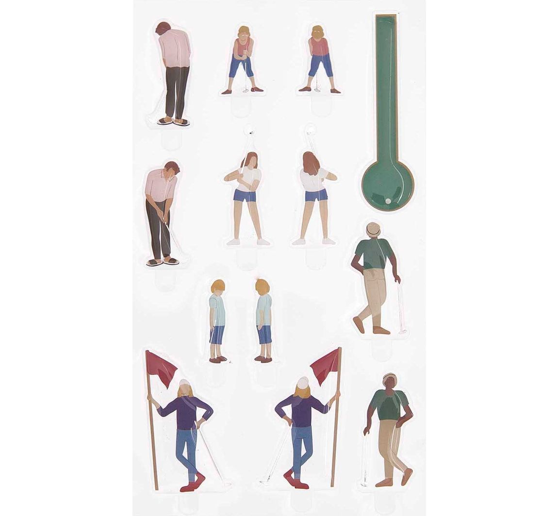 Rico Design Gel Sticker 'FIGURICO' - Golf