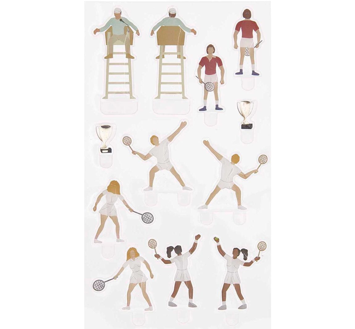 Rico Design Gel Sticker 'FIGURICO' - Tennis