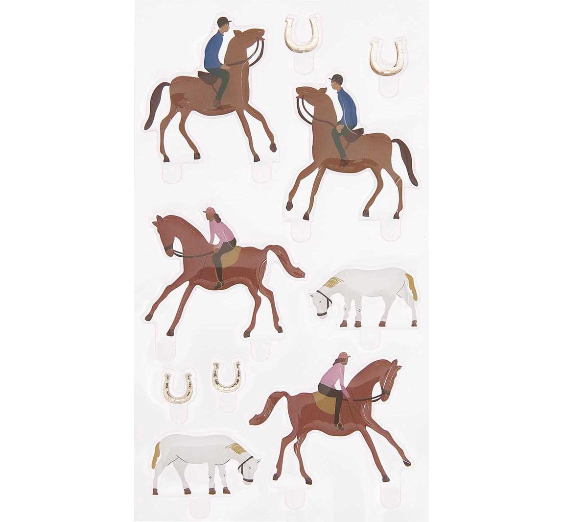 Rico Design Gel Sticker 'FIGURICO' - Reiten