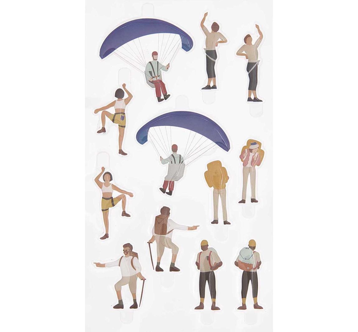 Rico Design Gel Sticker 'FIGURICO' - Outdoor Aktivitäten