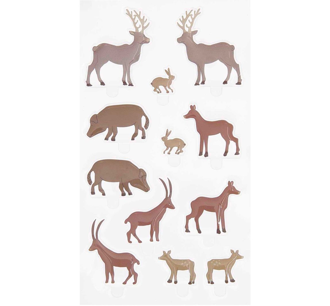 Rico Design Gel Sticker 'FIGURICO' - Waldtiere