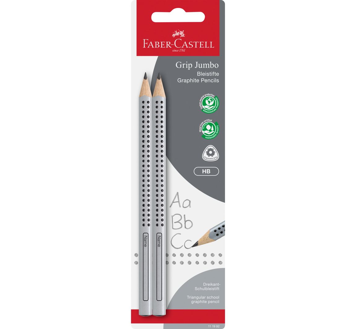 FABER-CASTELL Bleistifte 'Jumbo Grip' - HB
