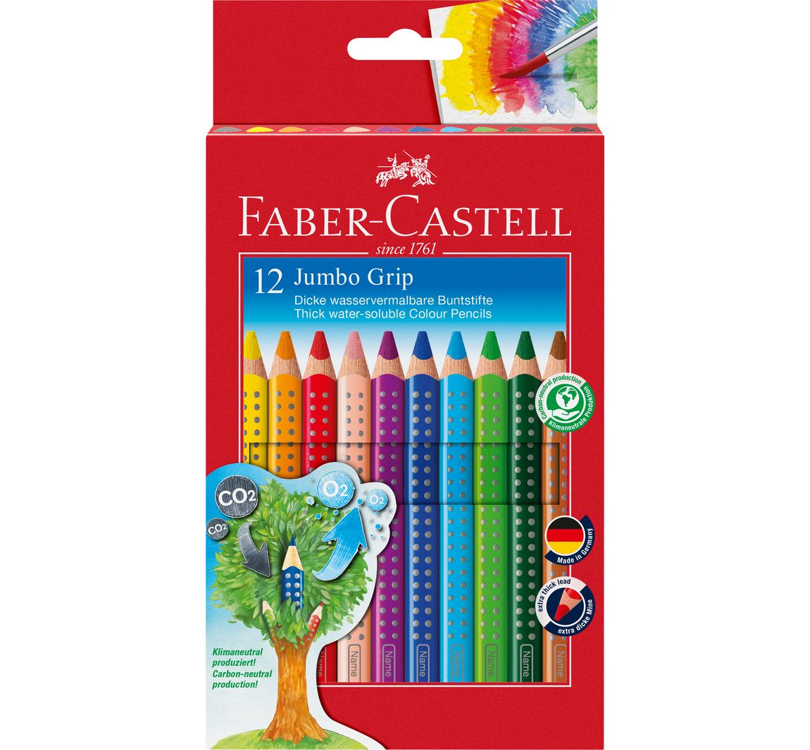 FABER-CASTELL Buntstifte 'Jumbo Grip' - 12er-Set