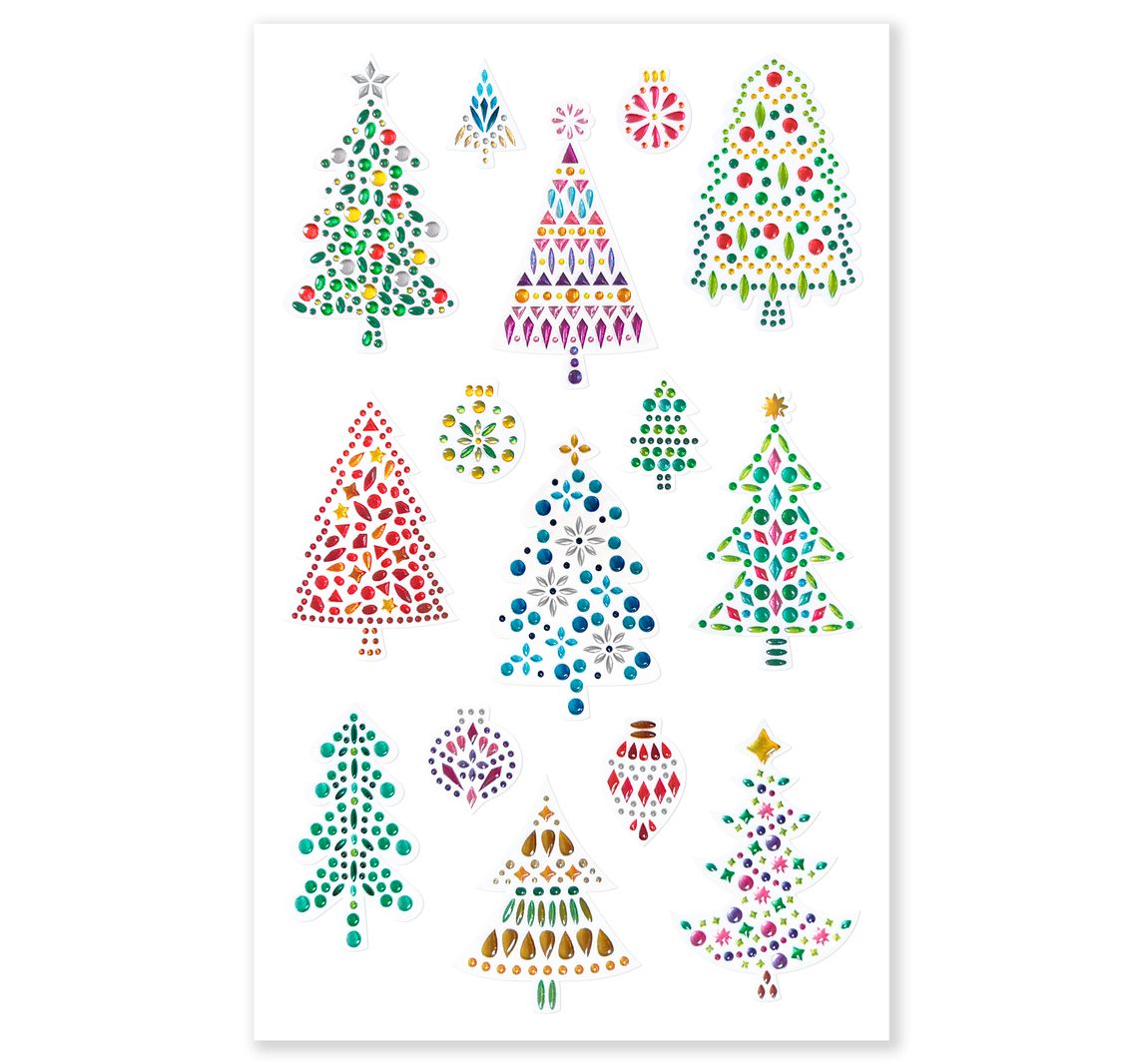 Crystal-Sticker - Tannenbäume