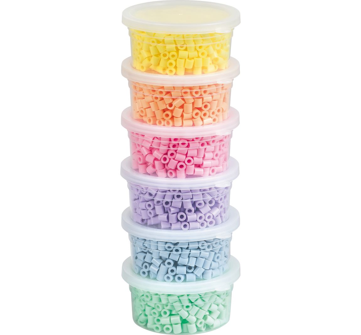 Bügelperlen-Set, 3.000 Stück - Pastell