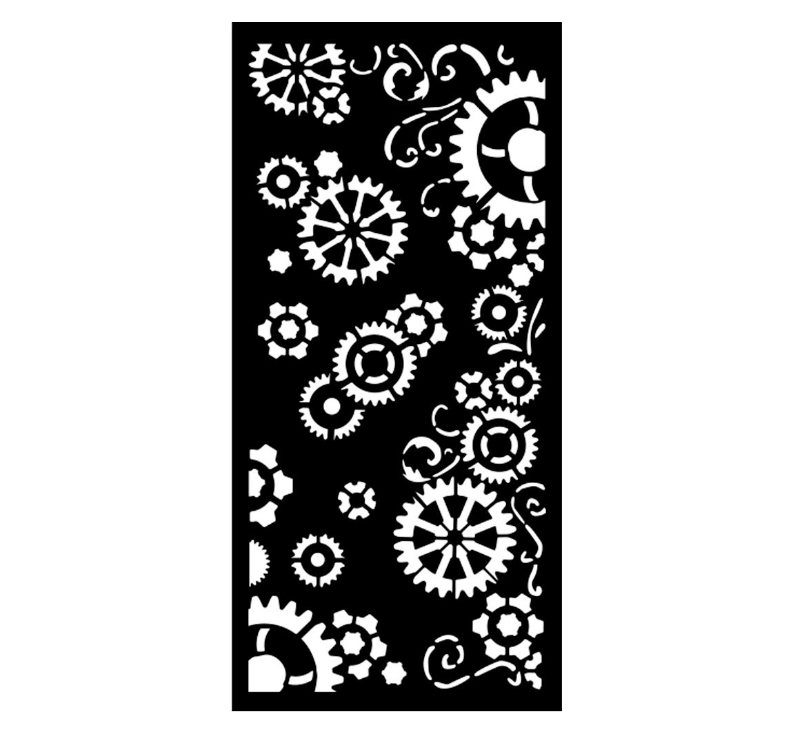 Schablone 'Gear up for Christmas' - Gears