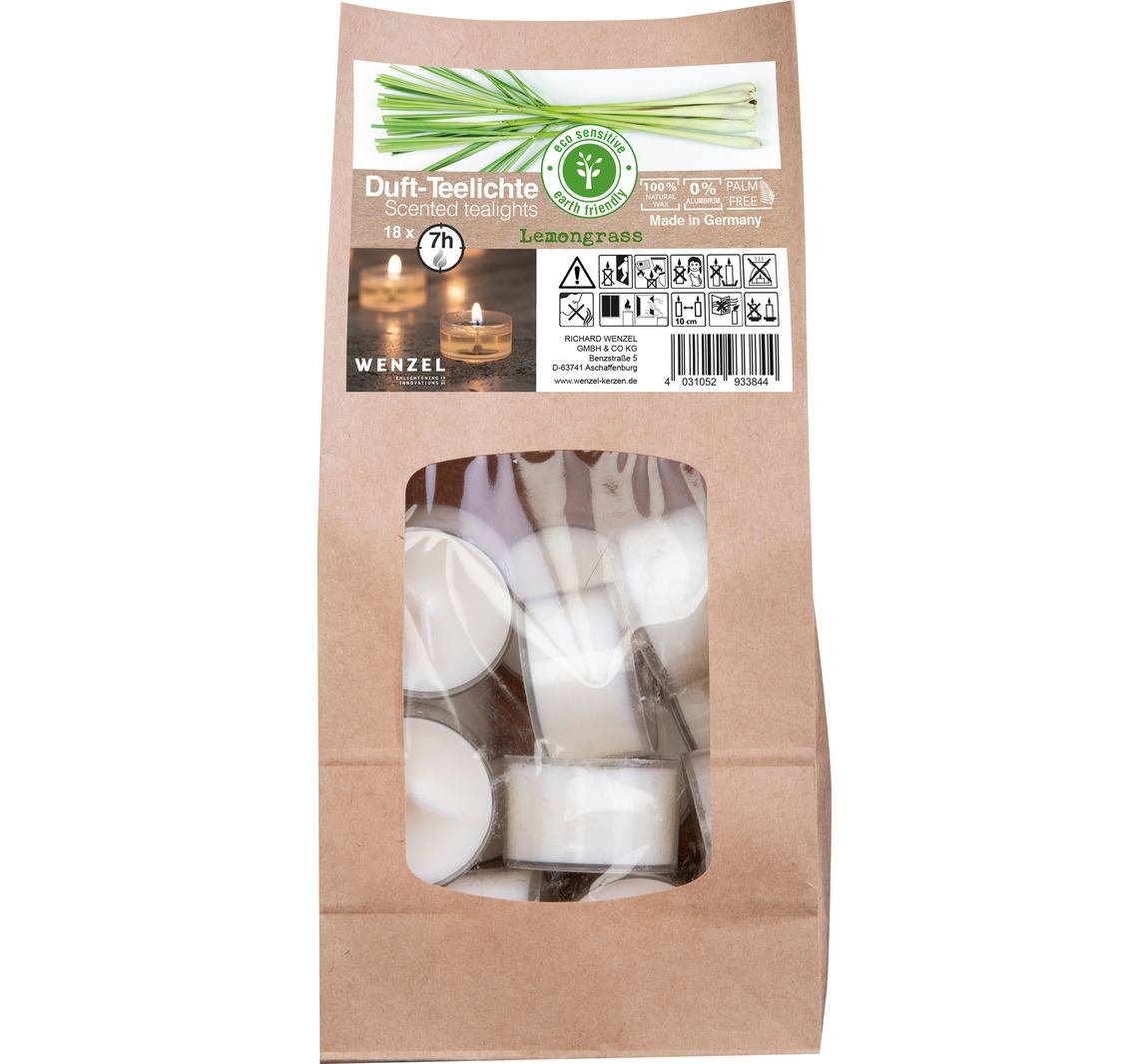 Duft-Teelichte 7h - Lemongras