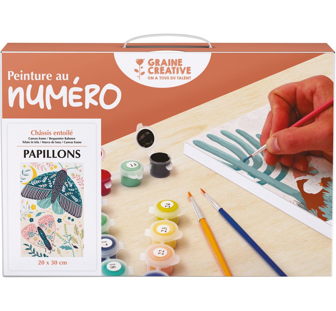 Malen nach Zahlen, Keilrahmen - Papillion