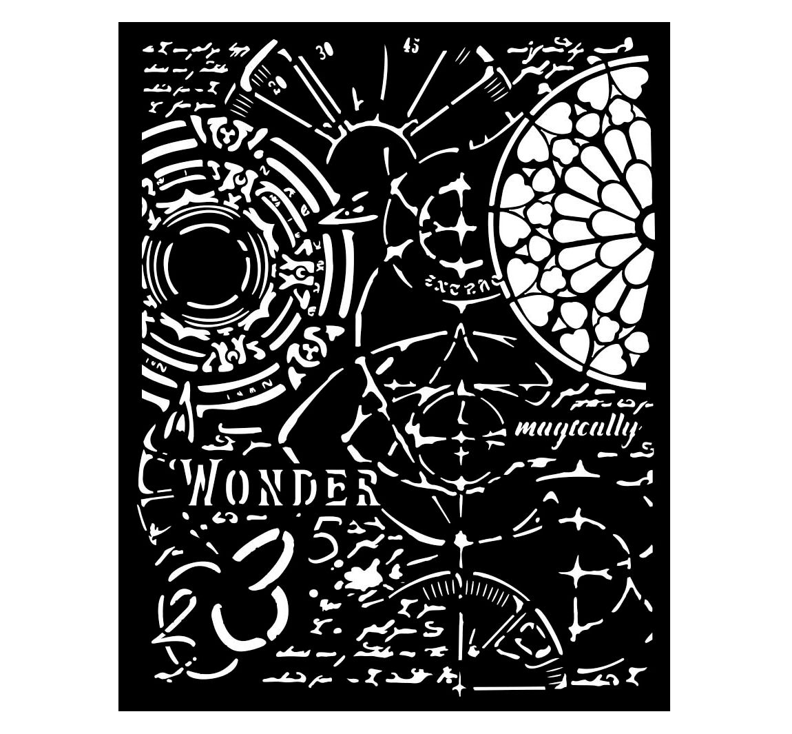 Schablone 'Master of Magic' - Gothic Texture