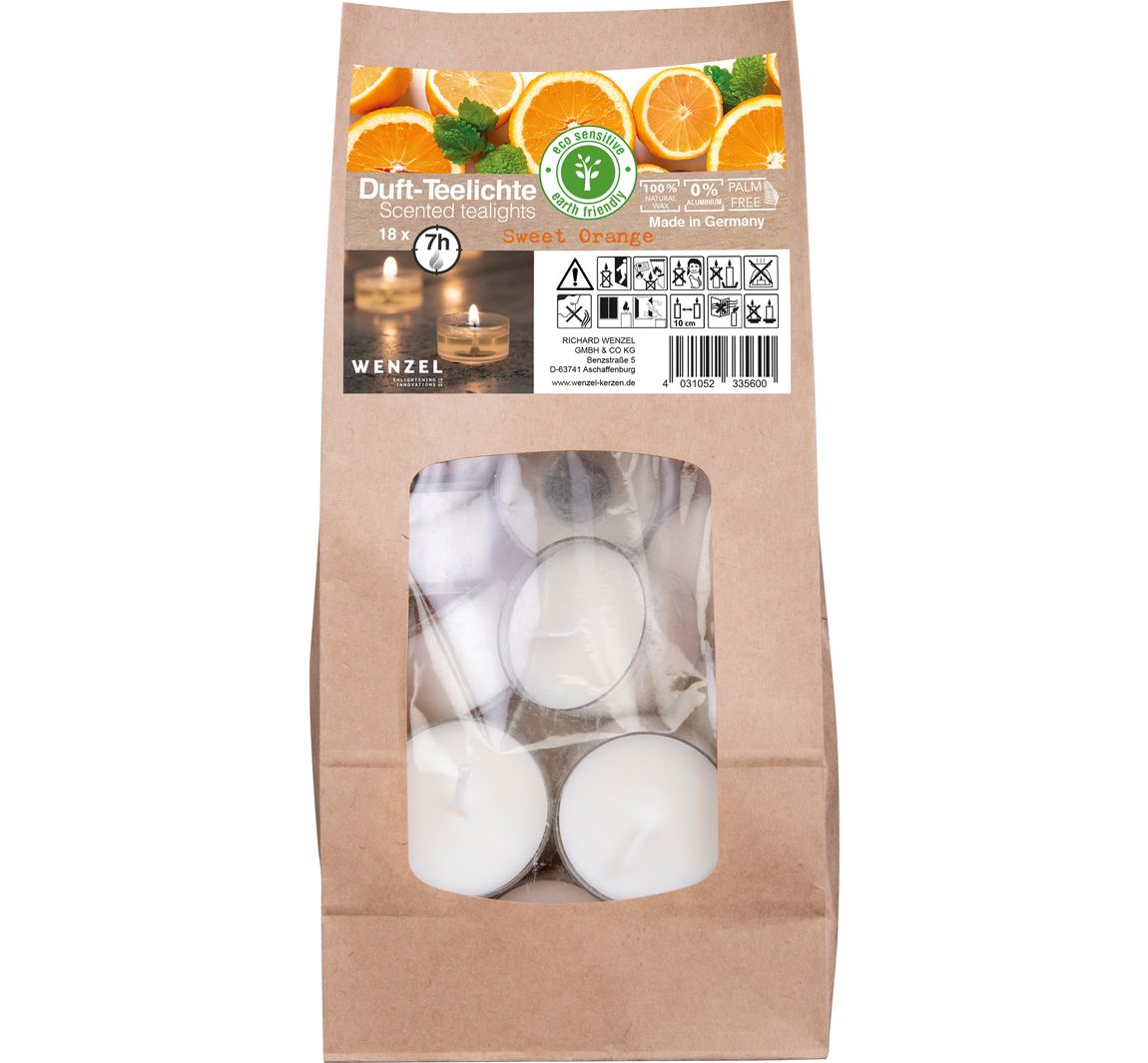 Duft-Teelichte 7h - Sweet Orange