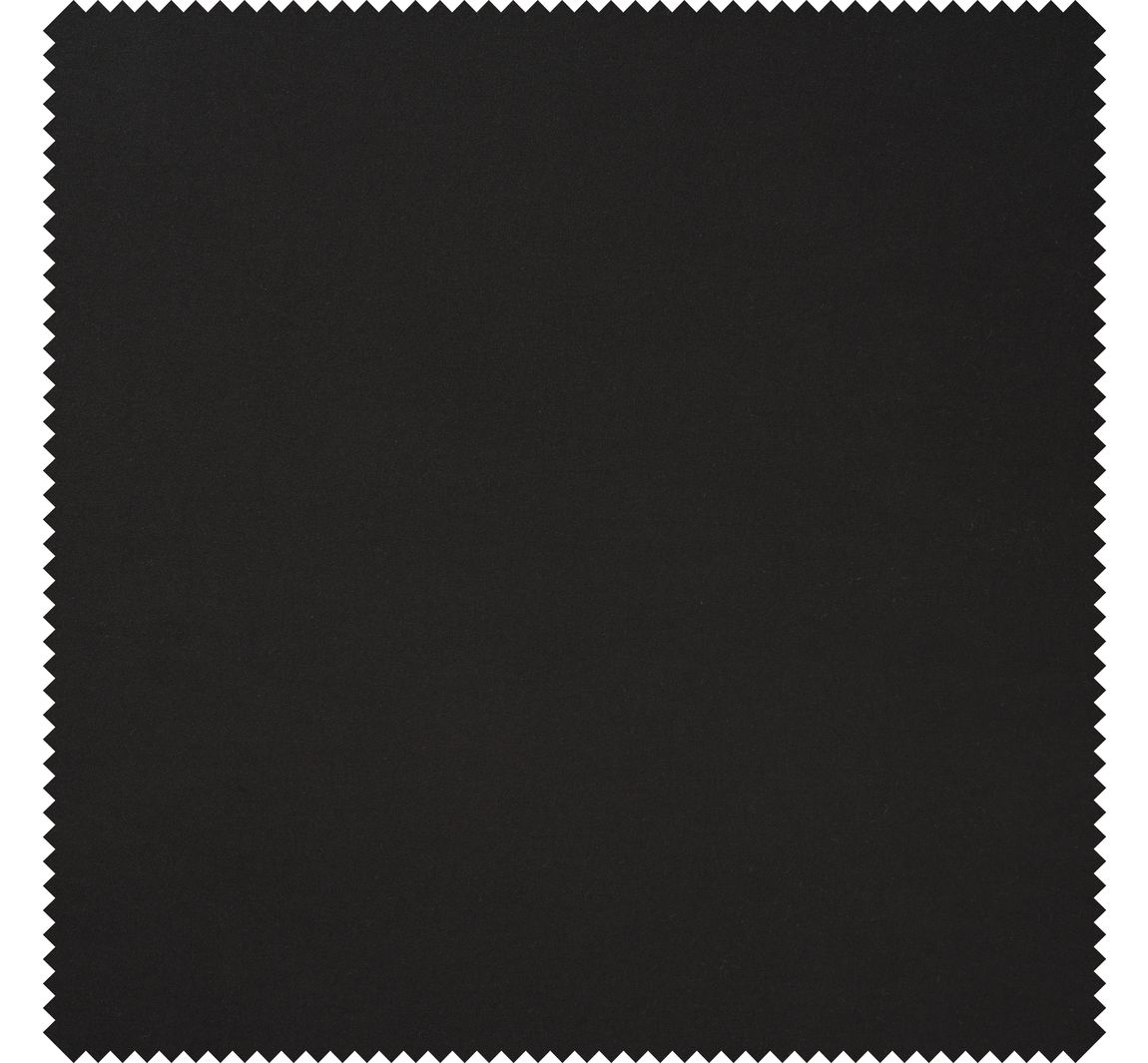 Polyesterstoff Peach Skin 'Uni' - Schwarz