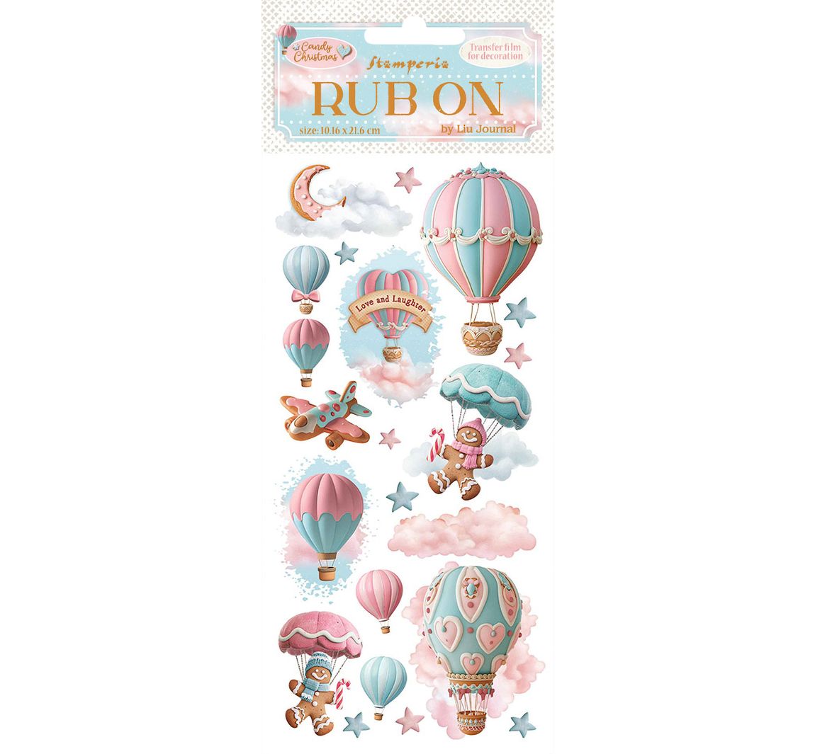 Rub On Transferfolie 'Candy Christmas' - Balloons