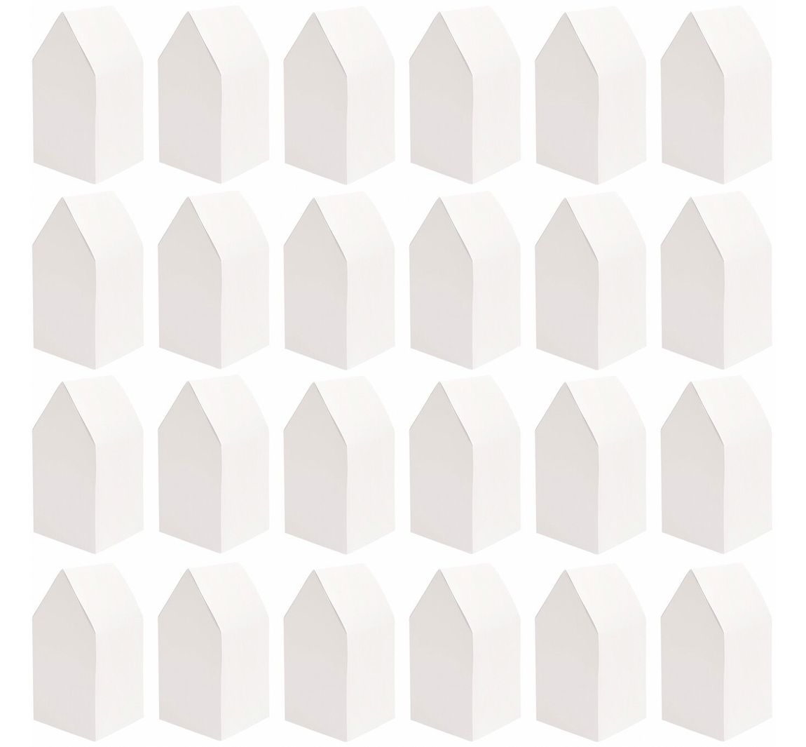 Adventskalender Papphäuser - Weiß