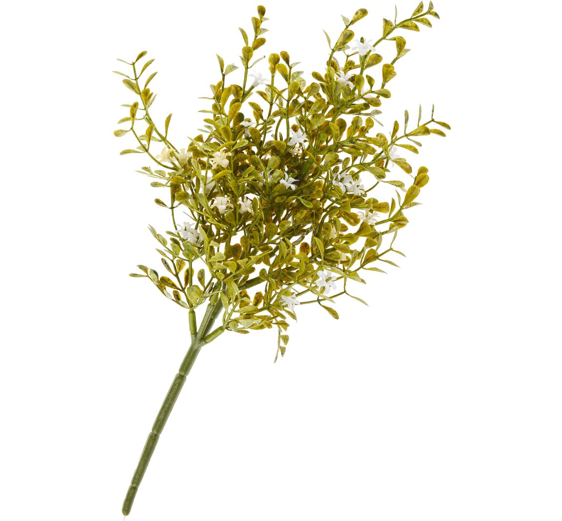 Blüten-Pick mit Grün - Cream