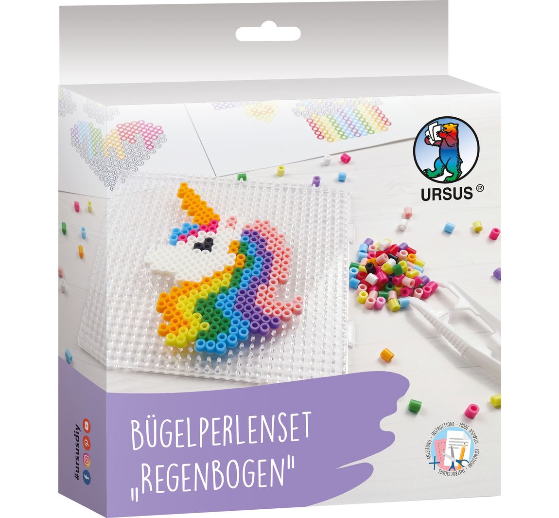Bügelperlen-Set - Regenbogen