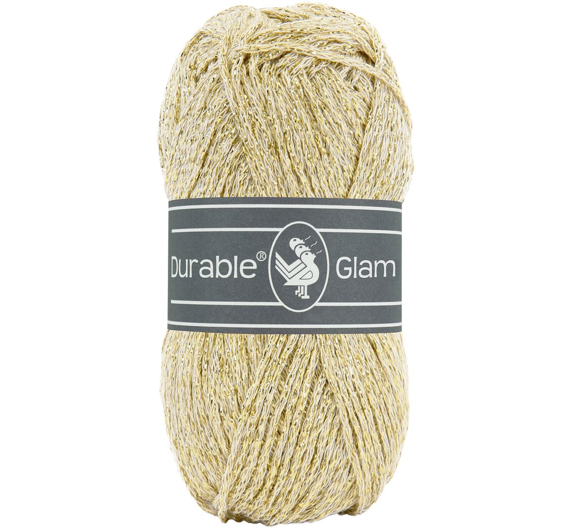 Durable Glam Häkel- und Strickgarn - Cream