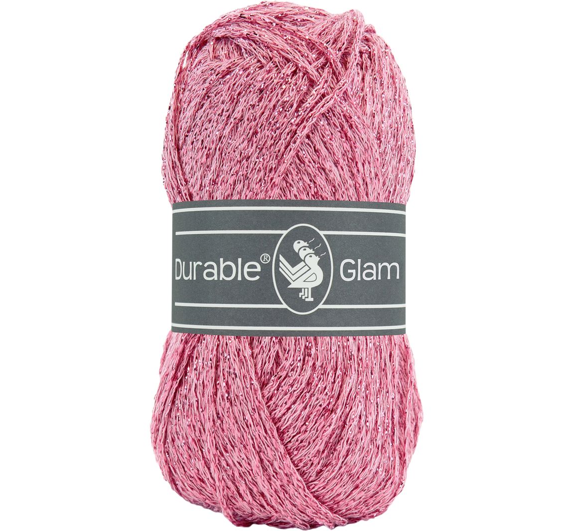 Durable Glam Häkel- und Strickgarn - Flamingo Pink