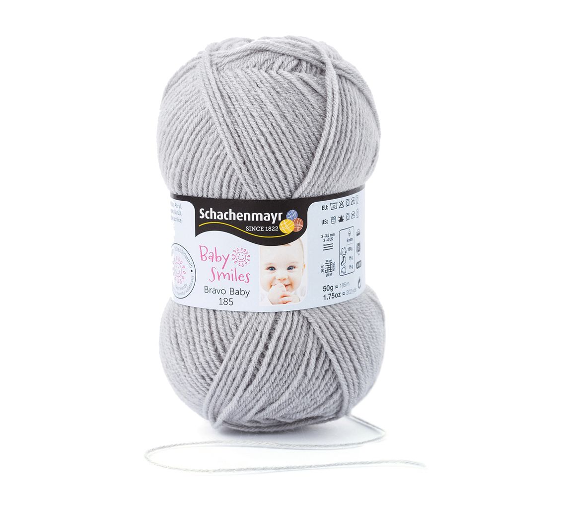 Schachenmayr Baby Smiles Bravo Baby 185 - Grau, Farbe 1090