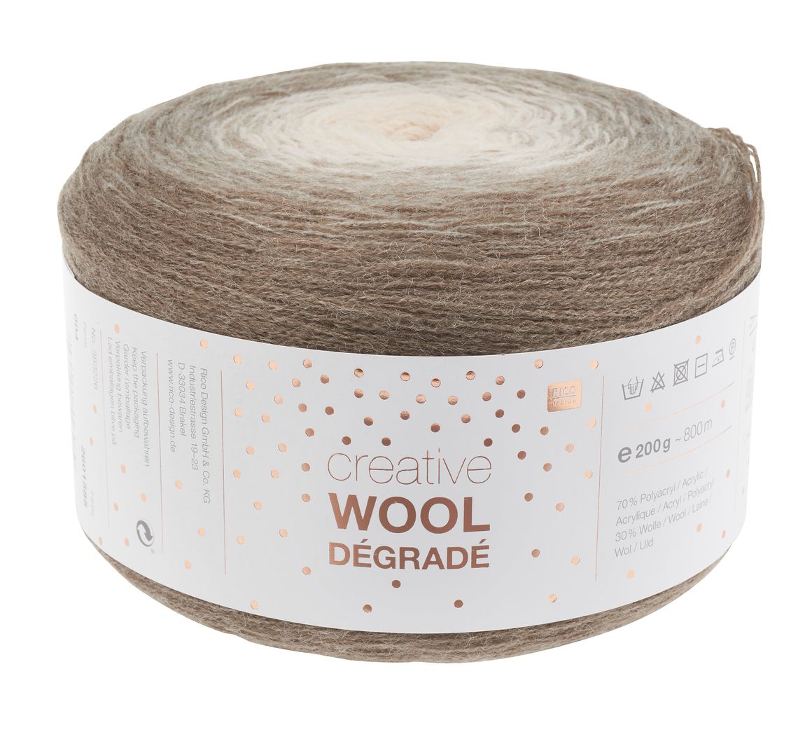 Rico Creative Wool Dégradé - Natur
