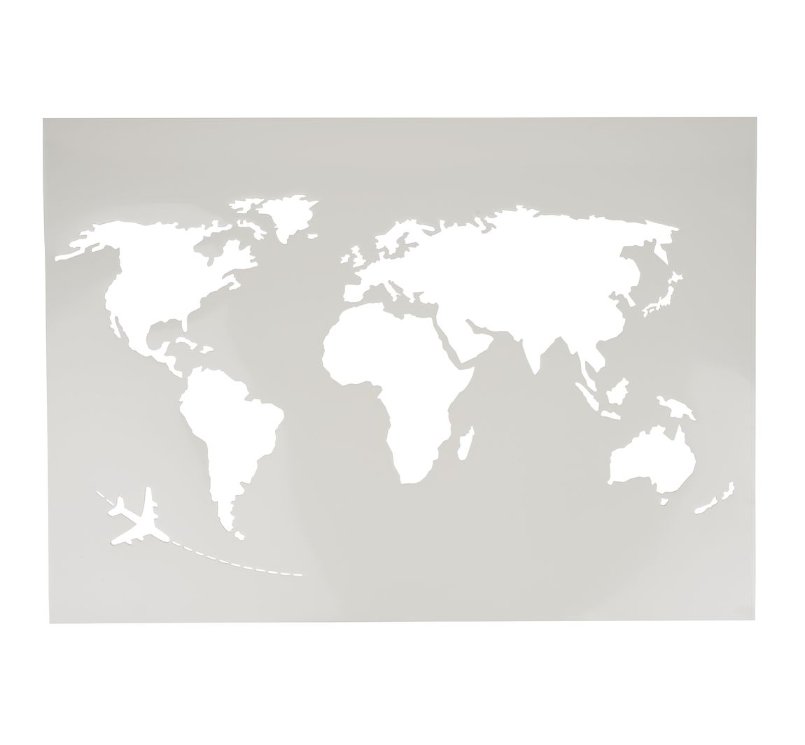 Schablone 'Weltkarte XXL', A2