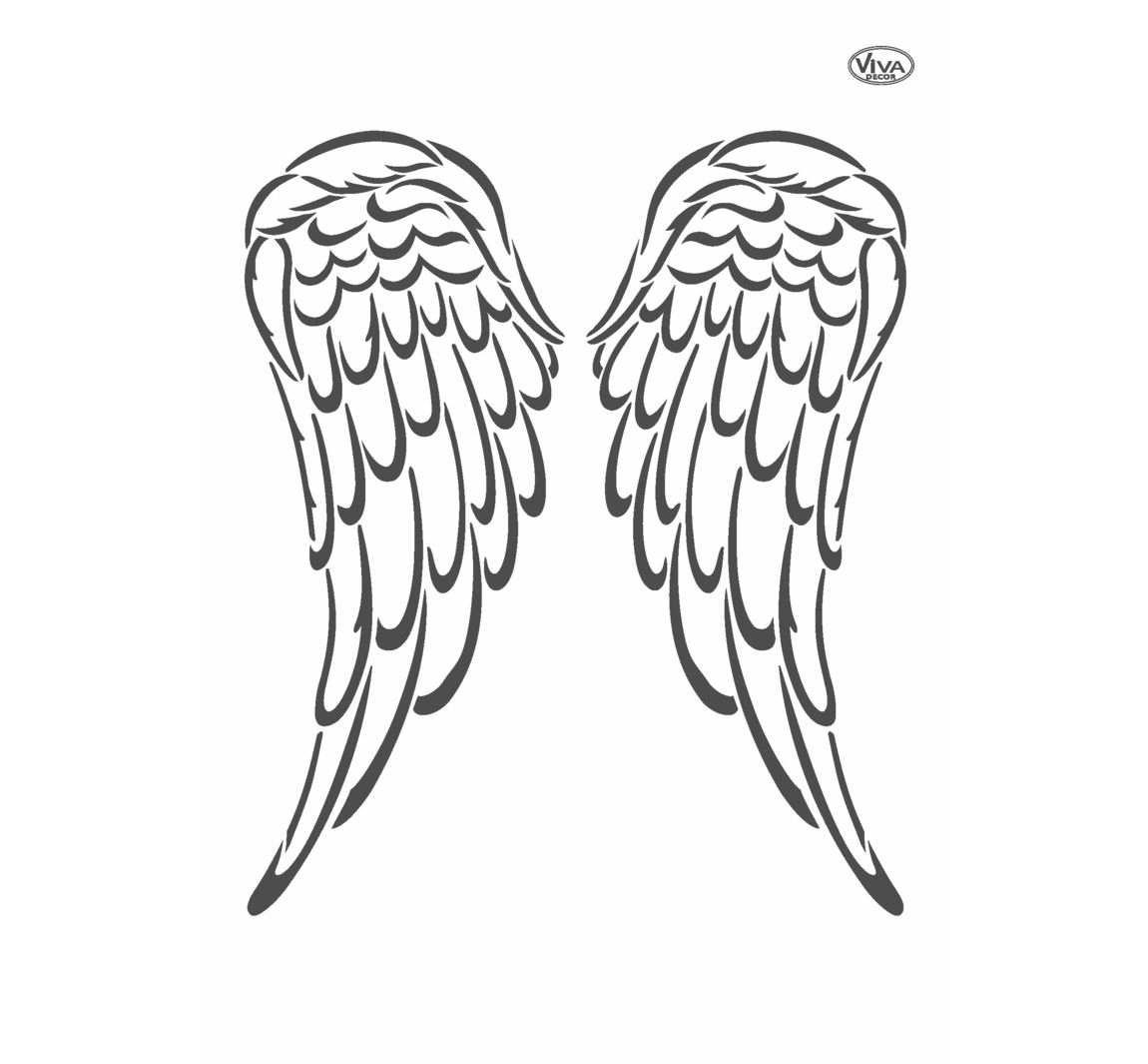 Schablone 'Engelsflügel'
