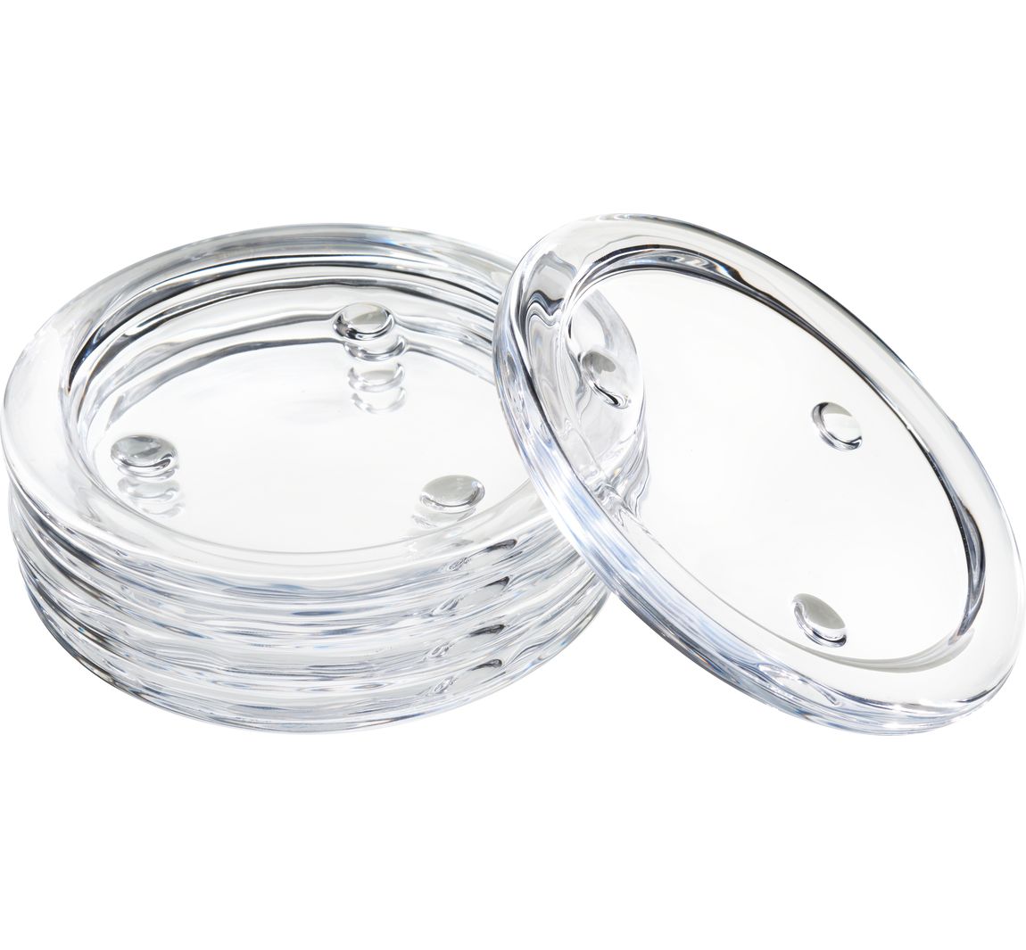 VBS Kerzen Glasuntersetzer, 5 Stück, Ø 10 cm