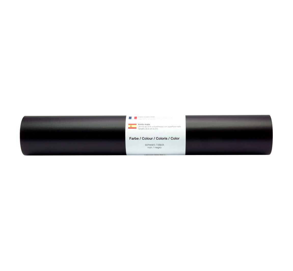 Selbstklebende Vinyl Folie - Schwarz-Matt