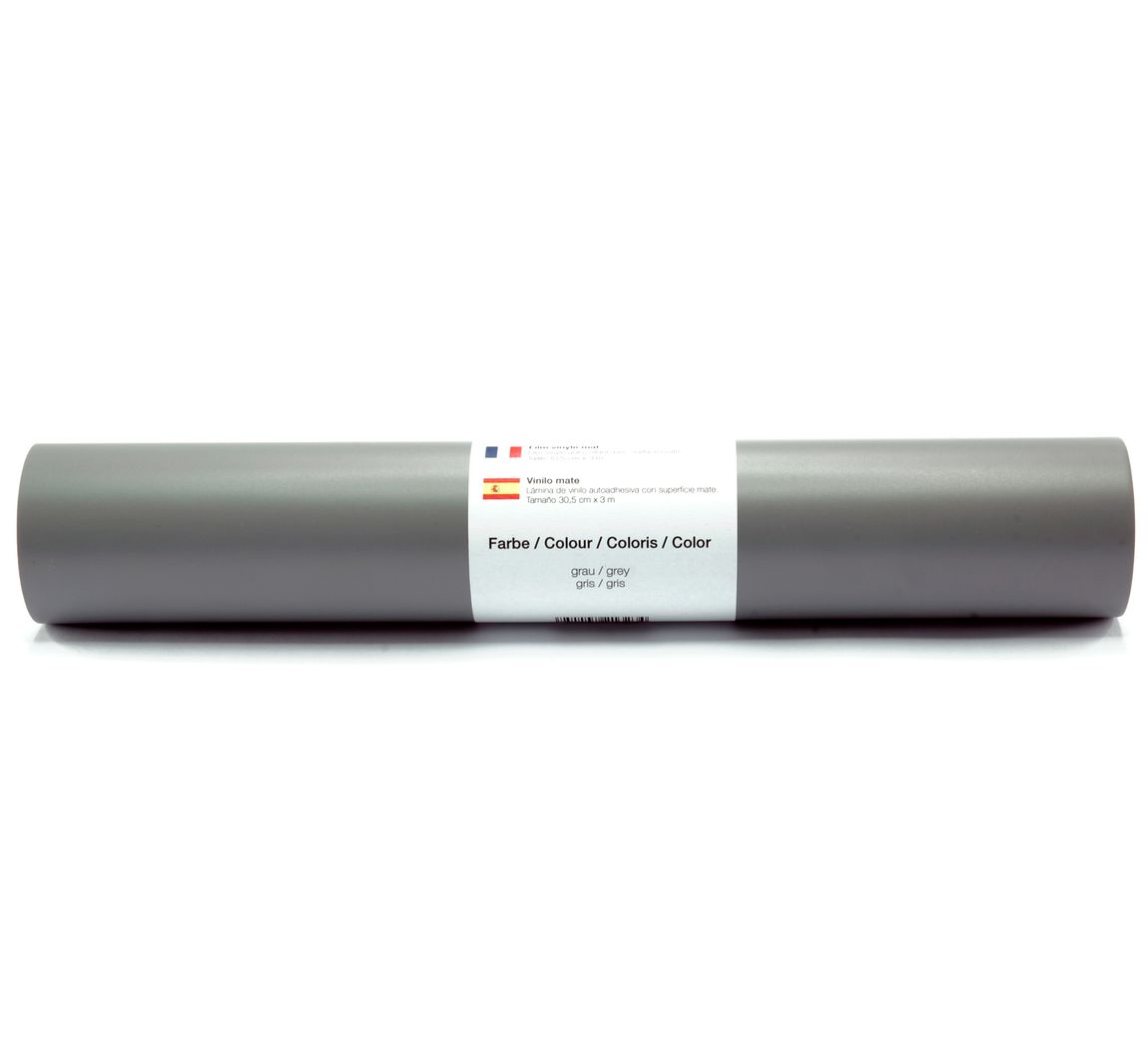 Selbstklebende Vinyl Folie - Grau-Matt