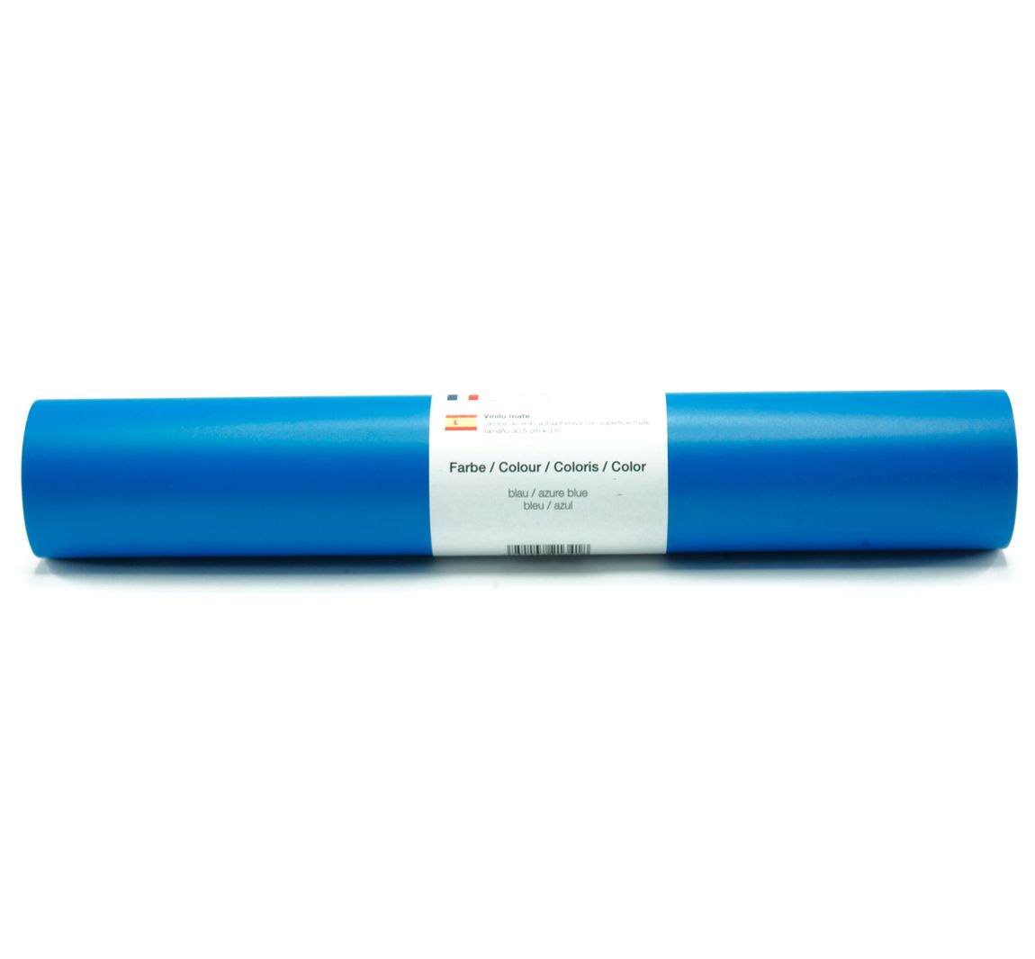 Selbstklebende Vinyl Folie - Blau-Matt