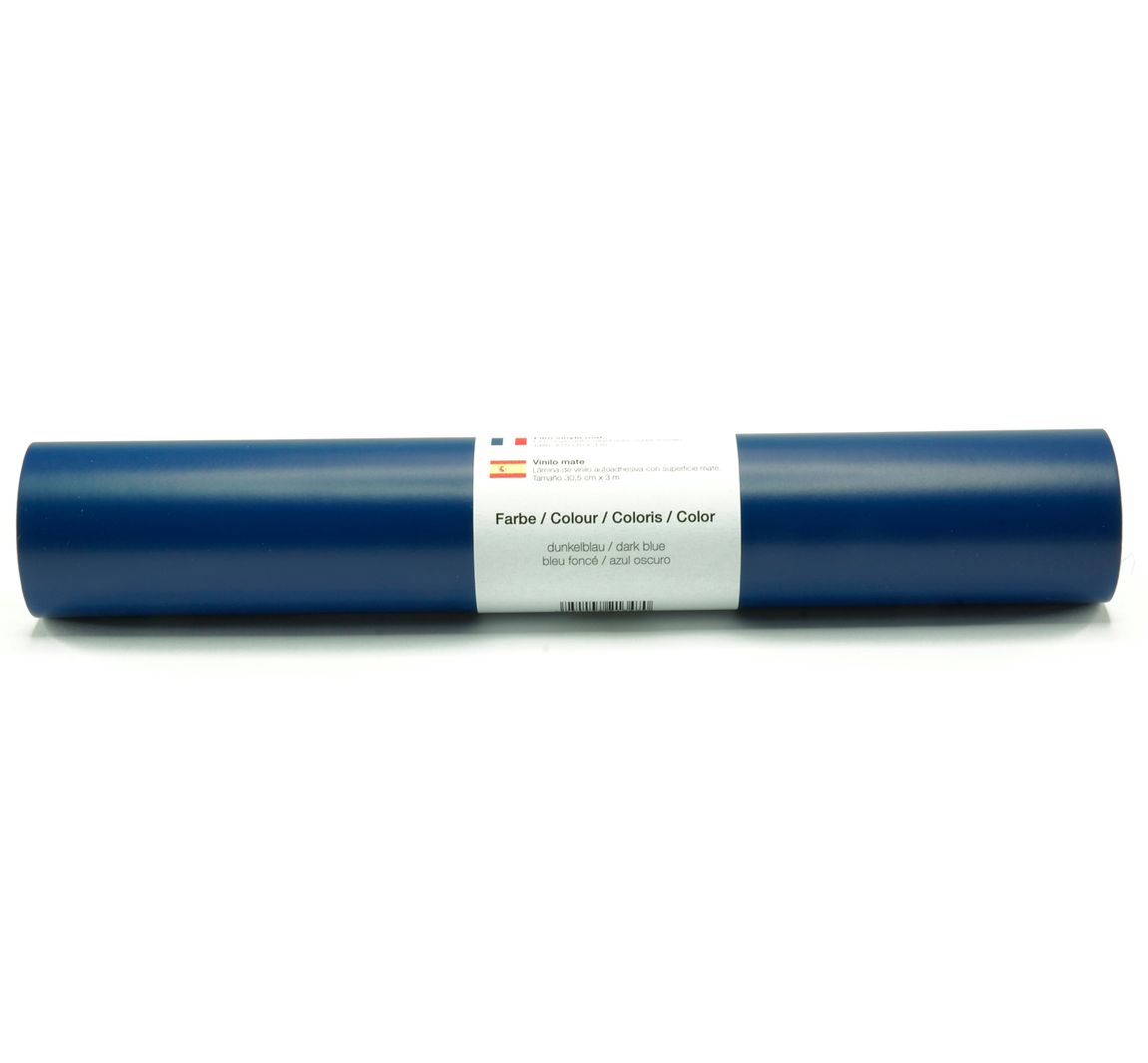 Selbstklebende Vinyl Folie - Dunkelblau-Matt