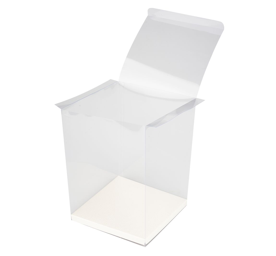 Box für Geld- und Gutscheingeschenke, Transparent - 18 x 18 x 25 cm