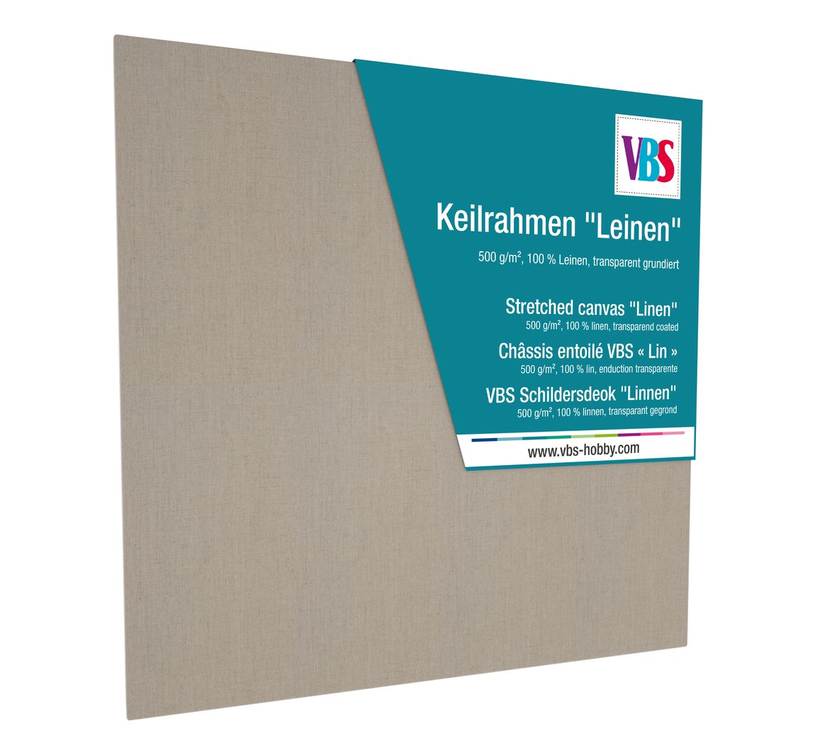 VBS Keilrahmen 'Leinen' - 20 x 20 cm