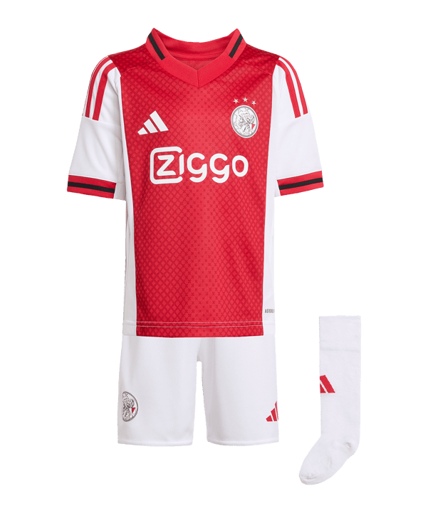 adidas Ajax Amsterdam Mini Trikot Set Home 2025/2026 Kids Weiß