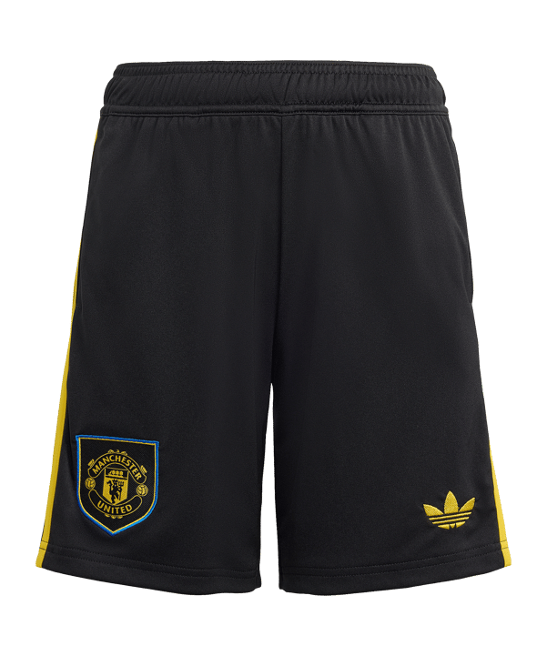 adidas Manchester United Short 3rd 2025/2026 Kids Schwarz