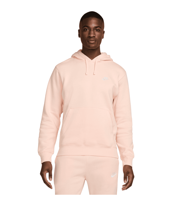 Nike Club Fleece Hoody Orange F664