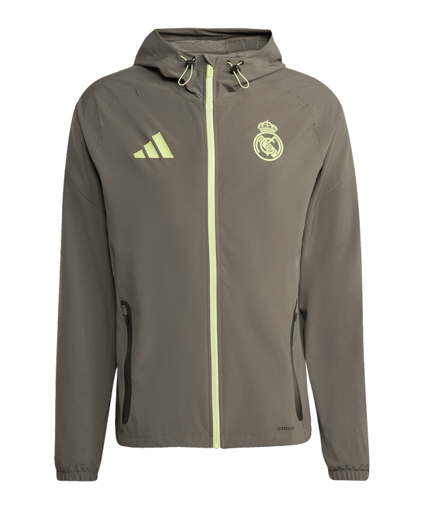 adidas Real Madrid Vis Tech Travel Jacke Grau