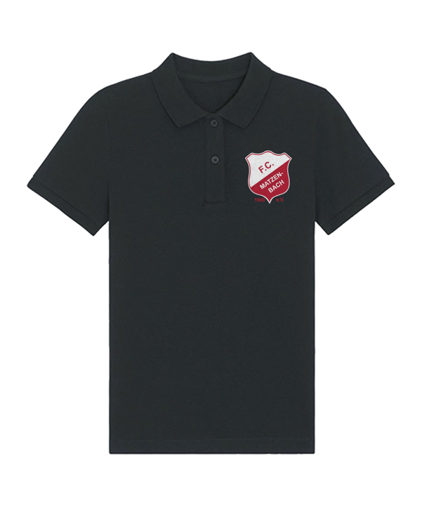 FC Matzenbach Wappen Poloshirt Damen Schwarz