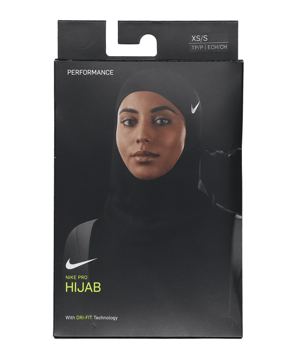Nike Hijab 2.0 Kopftuch Muslima Schwarz F010