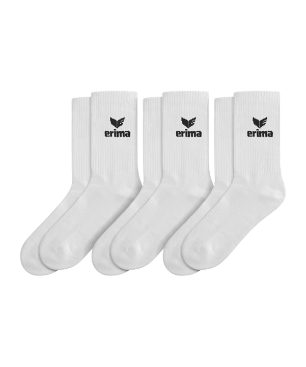 Erima Sport 3Pack Socken Weiß Fnewwhite