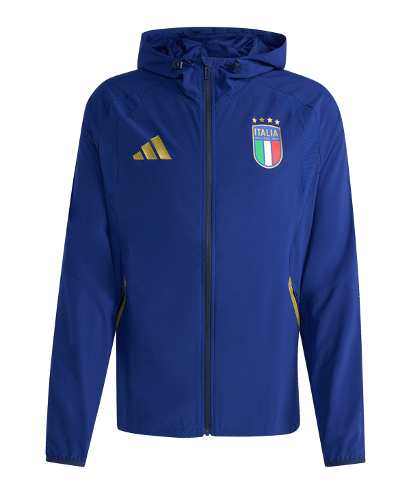 adidas Italien Tiro Travel Windjacke Blau
