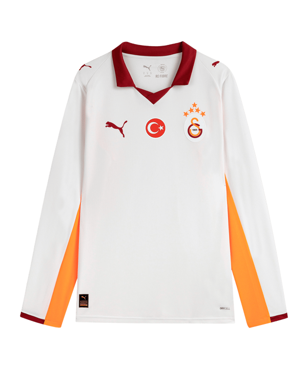 PUMA Galatasaray Istanbul Trikot langarm Away 2025/2026 Weiß F02