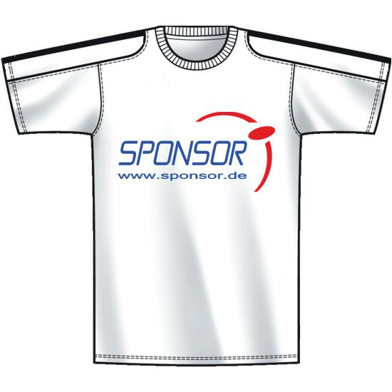 Beschriftung mit Sponsor groß mehrfarbig