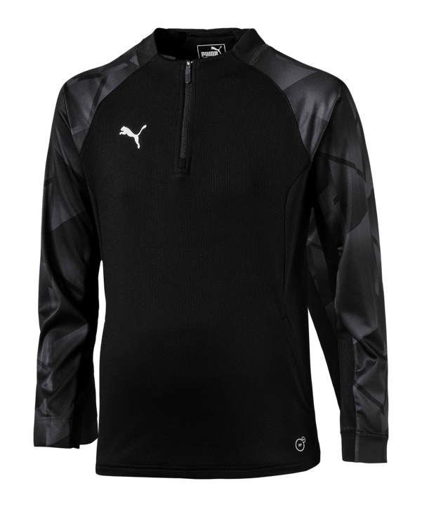 PUMA Football NEXT 1/4 Zip Top Kids Schwarz F01