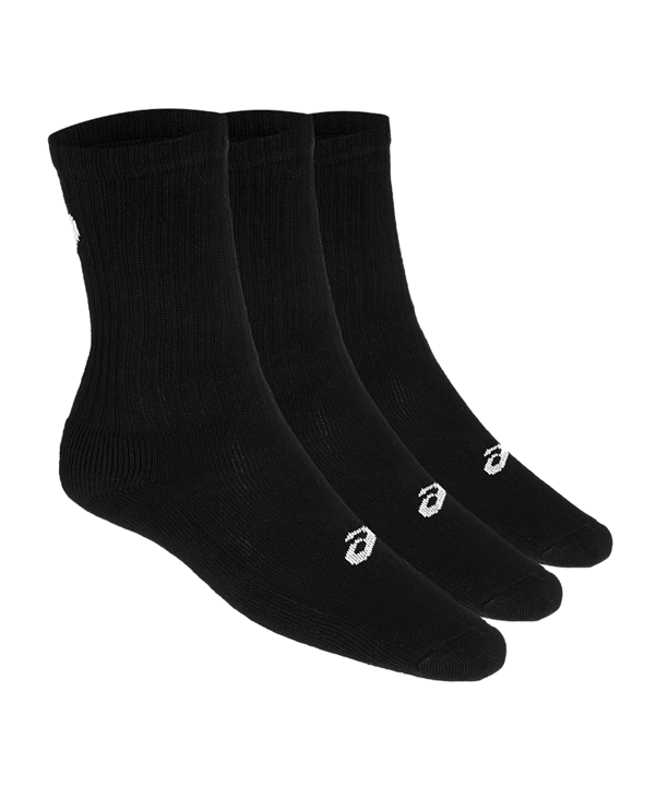 Asics 3er Pack Crew Sock Socken Schwarz F0900